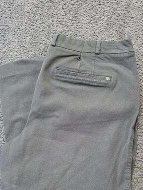 Banana Republic Ladies Black Crop Dress Chinos Pants 14 34x25 Flat Front 4 Pkt C